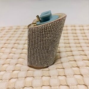 SINGLE Pashion Sand Rhinestone 4” Block Heel